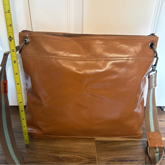 III Parcel Utility Messenger Crossbody Bag Purse Brown Tan P - Picture 5 of 12
